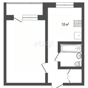 1-к квартира, вторичка, 36м2, 10/12 этаж