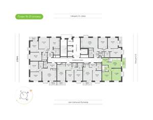 2-к квартира, вторичка, 55м2, 18/24 этаж
