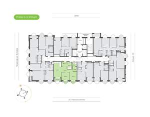 2-к квартира, вторичка, 68м2, 3/24 этаж