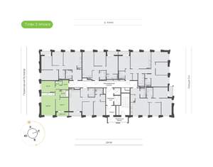 2-к квартира, вторичка, 66м2, 3/16 этаж
