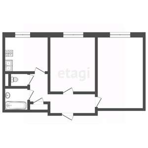 2-к квартира, вторичка, 42м2, 9/9 этаж