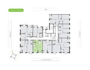 1-к квартира, вторичка, 43м2, 8/16 этаж