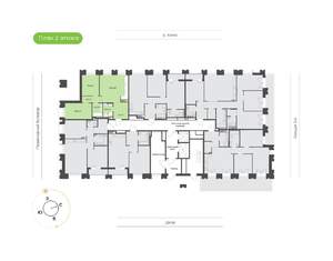 2-к квартира, вторичка, 68м2, 2/16 этаж