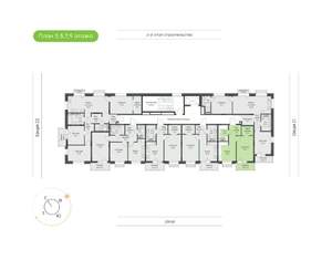 1-к квартира, вторичка, 39м2, 3/9 этаж