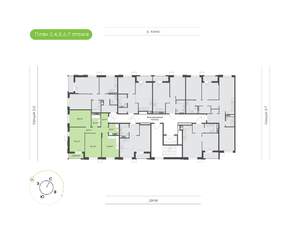 3-к квартира, вторичка, 76м2, 7/9 этаж