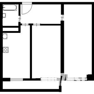 3-к квартира, вторичка, 56м2, 1/5 этаж