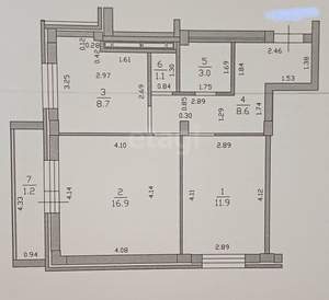 2-к квартира, вторичка, 51м2, 8/19 этаж