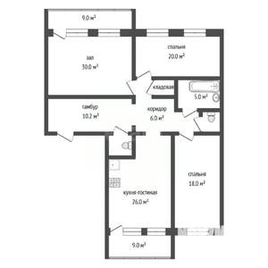 3-к квартира, вторичка, 133м2, 1/5 этаж