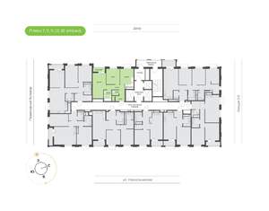 2-к квартира, вторичка, 57м2, 11/24 этаж