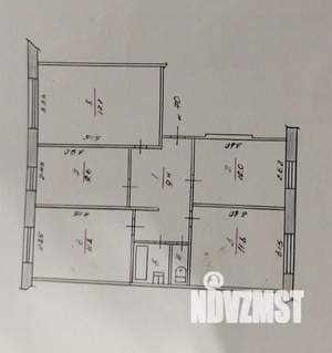 4-к квартира, вторичка, 73м2, 1/5 этаж