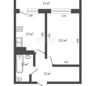 1-к квартира, вторичка, 36м2, 6/10 этаж
