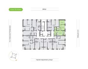 2-к квартира, вторичка, 62м2, 15/20 этаж