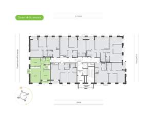 2-к квартира, вторичка, 66м2, 15/16 этаж