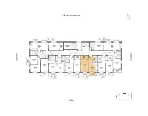 1-к квартира, вторичка, 39м2, 5/9 этаж