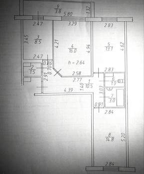 3-к квартира, вторичка, 69м2, 6/10 этаж