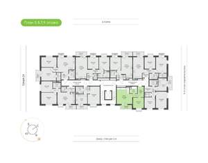 1-к квартира, вторичка, 46м2, 5/9 этаж