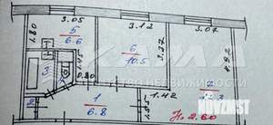 2-к квартира, вторичка, 45м2, 1/9 этаж