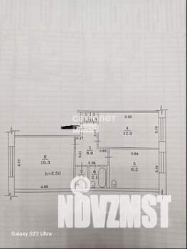 2-к квартира, вторичка, 46м2, 1/5 этаж