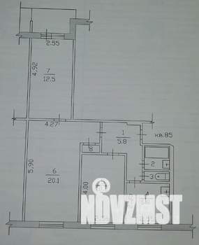 3-к квартира, вторичка, 60м2, 4/9 этаж