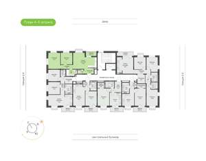 2-к квартира, вторичка, 63м2, 9/9 этаж