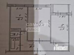 2-к квартира, вторичка, 51м2, 2/9 этаж