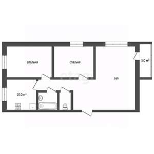 3-к квартира, вторичка, 65м2, 5/9 этаж
