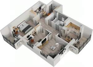3-к квартира, строящийся дом, 79м2, 9/18 этаж