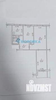 3-к квартира, вторичка, 59м2, 2/9 этаж