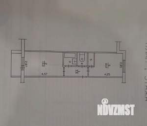 1-к квартира, вторичка, 34м2, 1/9 этаж