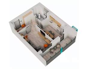 1-к квартира, строящийся дом, 40м2, 9/17 этаж