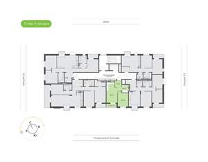1-к квартира, вторичка, 40м2, 9/9 этаж