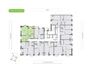 2-к квартира, вторичка, 61м2, 5/16 этаж