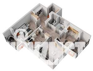 3-к квартира, строящийся дом, 80м2, 16/18 этаж