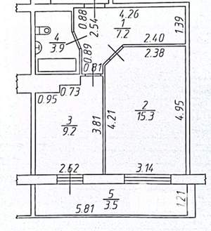 1-к квартира, вторичка, 39м2, 7/10 этаж