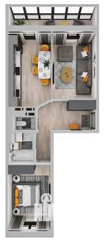 2-к квартира, строящийся дом, 57м2, 3/11 этаж