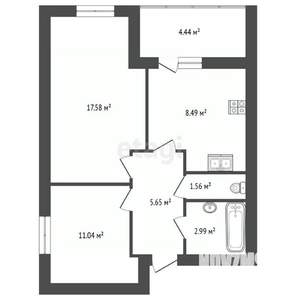 2-к квартира, вторичка, 50м2, 12/15 этаж