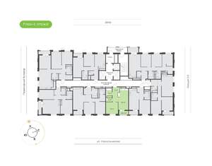 1-к квартира, вторичка, 45м2, 6/24 этаж