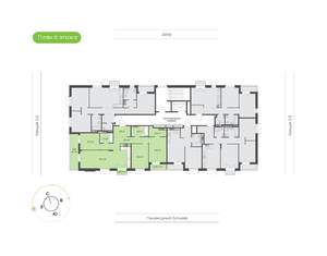 3-к квартира, вторичка, 107м2, 8/9 этаж