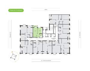 1-к квартира, вторичка, 38м2, 7/16 этаж