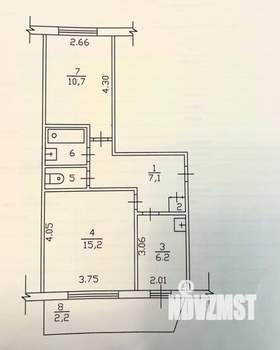 3-к квартира, вторичка, 72м2, 6/10 этаж