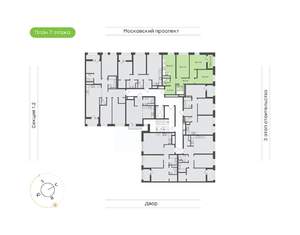 3-к квартира, вторичка, 71м2, 7/9 этаж