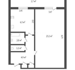 1-к квартира, вторичка, 40м2, 13/18 этаж