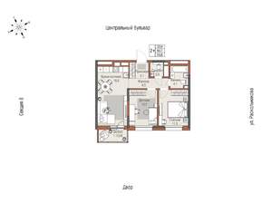2-к квартира, вторичка, 56м2, 8/24 этаж
