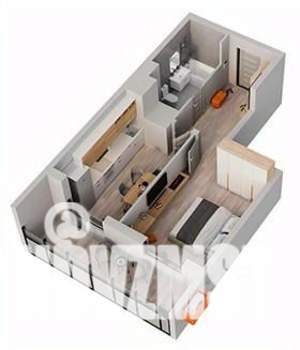 1-к квартира, строящийся дом, 40м2, 13/18 этаж