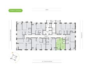 1-к квартира, вторичка, 42м2, 6/24 этаж