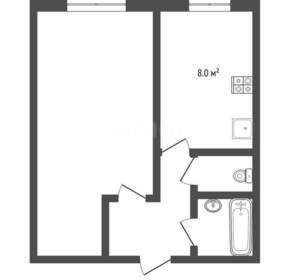 1-к квартира, вторичка, 36м2, 8/9 этаж
