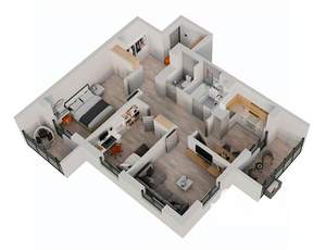3-к квартира, строящийся дом, 79м2, 9/18 этаж