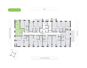 1-к квартира, вторичка, 45м2, 2/24 этаж