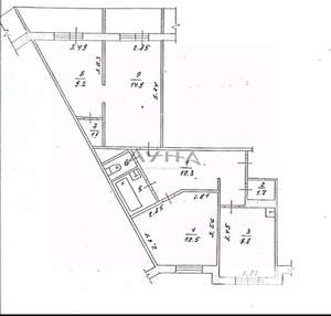 3-к квартира, вторичка, 68м2, 8/10 этаж