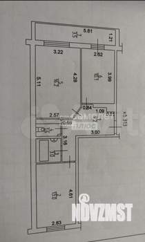 2-к квартира, вторичка, 56м2, 9/10 этаж